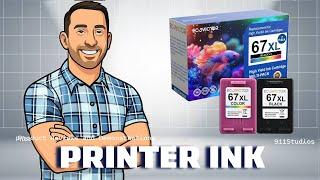 Eco Victor Eco-Friendly Remanufactured 67XL Ink Cartridge Replacement for HP