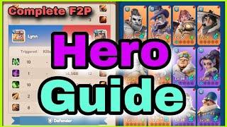 Complete Hero Guide in WHITEOUT SURVIVAL | Ultimate F2P Strategy and Formation