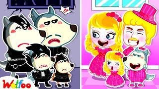 Pink vs Black Challenge: Barbie or Wolfoo? Wolfoo Family Funny Stories | Wolfoo Channel Kids Cartoon