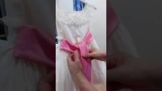 Lazo vestido niña paso a paso.