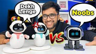 Emo Robot VS Eilik Robot FIGHT ! (AI Robots comparison)