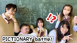 BOYS v GIRLS! Pictionary Battle with friends!! (ft Emirichu, Daidus, OniGiri, Ohara)