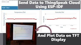 Send Data to Thing Speak and Plot on TFT Using ESP-IDF #esp32 #thingspeak #lvgl