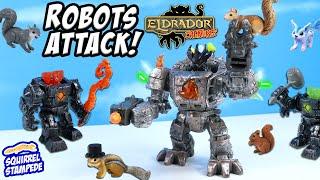 Eldrador Creatures Master Shadow Robot Mechs attack the Squirrels! Schleich Review