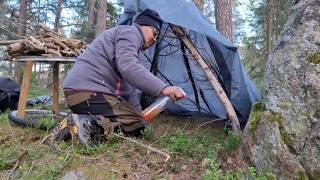 Camping Changed My Life, Solo Bushcraft AMSR, Recycle Old Bike Wheels, stealth cắm trại| NaW Studios