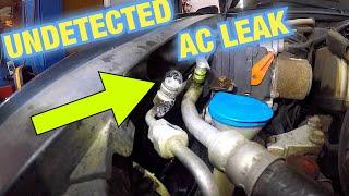 Possible AC leak, Undetected by mechanic or AC machine, AC LEAK FIX