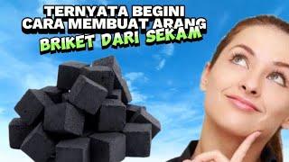 Cara Membuat briket sekam padi #arangbriket