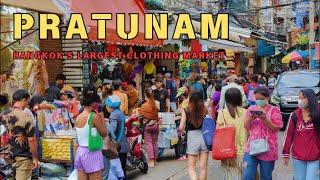 [4K UHD] Walking around Pratunam Market in Bangkok | Huge Clothing Wholesale Market in Bangkok