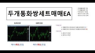 두개통화쌍세트 자동매매EA_무료코딩신청자: 민서앞봐