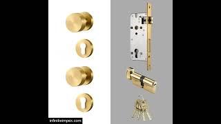 Falcon Solid Brass Lever Knob | Passage Door Knob | Privacy Door Knob | General Door Knob