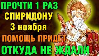 31 октября ПРОЧТИ 1 РАЗ! ПОМОЩЬ ПРИДЁТ ОТКУДА НЕ ЖДАЛИ! Акафист Спиридону Тримифунтскому Православие