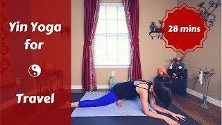 Yin Yoga for Travel  | Upper Back, Neck & Hip Release (no props) {30 mins}