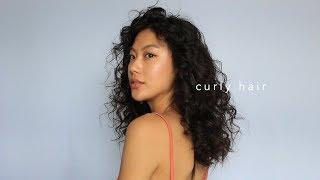 Curly Hair Tutorial with Curling Iron | Haley Kim