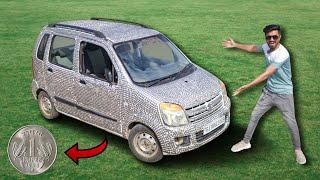 We Covered Our Car With Coins - Worth ₹1 Lakh | Crazy Modification !