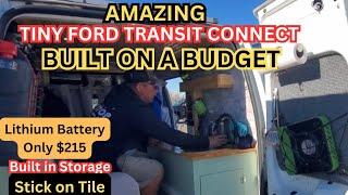 $5500 Ford Transit Connect turned into tiny home on Wheels