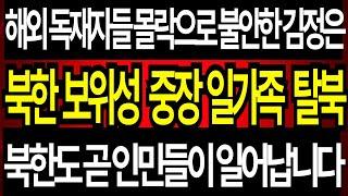 해외 독재자 들 연이은 몰락과 암살 위협에 불안에 떠는 김정은.북한에서 곧 인민들이 궐기합니다