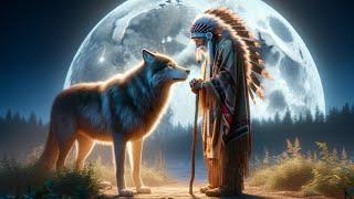 Wolves and Natives || Ly-O-Lay Ale Loya (The Counter Clockwise Circle) by Sacred Spirit - AI Art