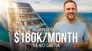 $180K/Month Miami Penthouse | Ritz-Carlton Luxury Tour | Sunny Isles Beach