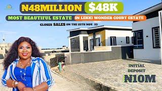 Wonder Court Estate | ₦48MILLION Most Beautiful Bungalows For Sale In #lekki #ibejulekki #lagos