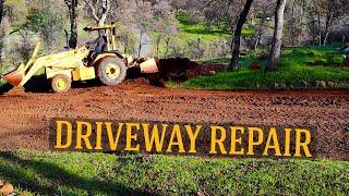 OLD GRAVEL DRIVEWAY PREP | Building A Homestead