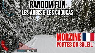 [4K] Skiing Morzine, Random Fun - Les Arbis & Les Choucas, Portes du Soleil France, GoPro HERO13
