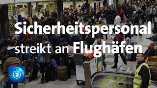 Streik an Flughäfen: Sicherheitspersonal kämpft um bessere Bezahlung