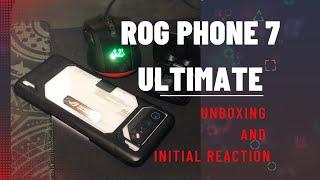 ROG Phone 7 Ultimate Unboxing and Initial Reaction