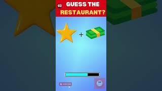 Guess the Restaurant by Emoji Quiz #Msquiz #Quiz #RestaurantQuiz #restaurant  Part 01