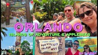 It’s a water ride kinda day | Islands of Adventure | Applebees | Florida | May 2024