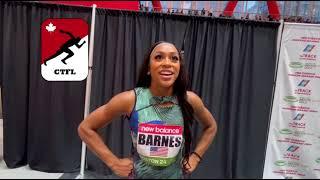 Celera Barnes Post Race Interview - New Balance Grand Prix