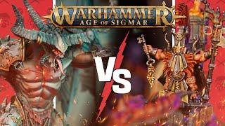 Fyreslayers vs Slaves to Darkness | Age Of Sigmar Battle Report