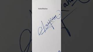 How to make Best signature letter A?