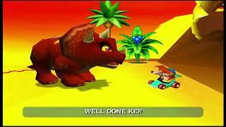 Diddy Kong Racing 64: Tricky the Triceratops shortcut