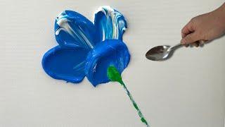 How to Paint Vibrant Anemone Flowers | Easy Acrylic Flower Painting Tutorial #118