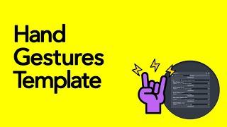 How to Use Hand Gestures Template in Lens Studio