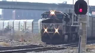 NS 7516 Leads a Automotive Train in Meridian, MS on 11/12/16