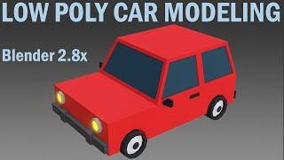 Blender 2.8x Low Poly Car Modeling (easily)