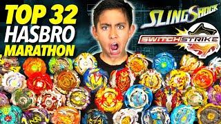 TOP 32 Beyblade Burst Marathon | Hasbro Turbo SlingShock & SwitchStrike Rise Episode