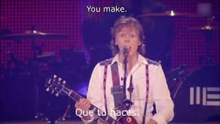 Paul McCartney - Golden Slumbers / Carry That Weight / The End (Subtitulos Español e Inglés) | 2013