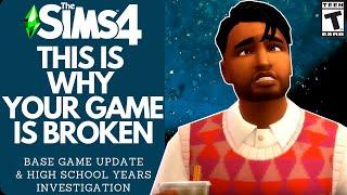 WHY SIMS 4 IS SO BROKEN RIGHT NOW- BASE GAME UPDATE, HIGH SCHOOL YEARS, MODS AND CC (2022)