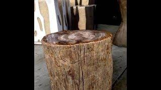 Petrified Wood Outdoor Coffee Tables