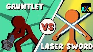 Supreme Duelist Stickman Animation : Gauntlet vs Laser Sword