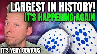 CARDANO ADA - LARGEST DAY IN HISTORY!!! IT'S HAPPENING AGAIN!