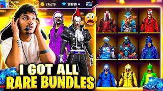 Free Fire I Got All Rare Bundles And New Gun SkinsPOOR TO RICH -Garena Free Fire