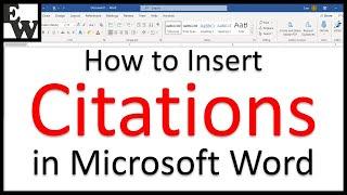 How to Insert Citations in Microsoft Word