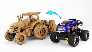 【ラジコン】ダンボールでトラクターをつくる｜How to Make RC Tractor with Cardboard!