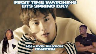 K-POP BEGINNERS FIRST TIME WATCHING BTS (방탄소년단) SPRING DAY MV + EXPLANATION REACTION