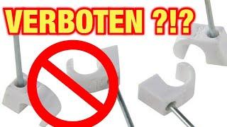 Nagelschellen sind VERBOTEN?!? Kabel verlegen geht viel besser! Proofwood