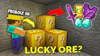 Minecraft, but Every Ore is LUCKY BLOCK