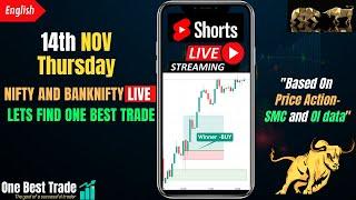 V Live Nifty intraday trading | Bank nifty live trading | Live options trading | 14th NOV 2024 dhan